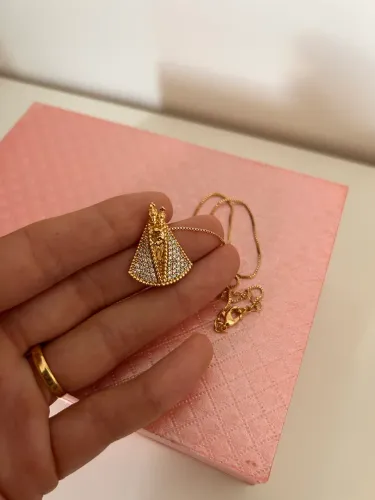 Correntinha com pingente Nossa Senhora Aparecida 