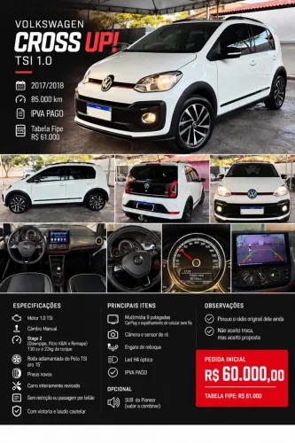 Volkswagen Up! Cross 1.0 TSI Total Flex 12V 5P 2018