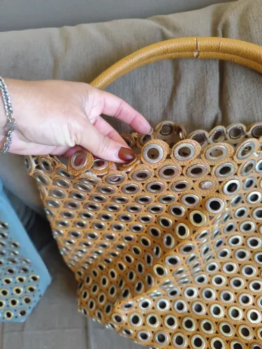 Bolsa grande de couro