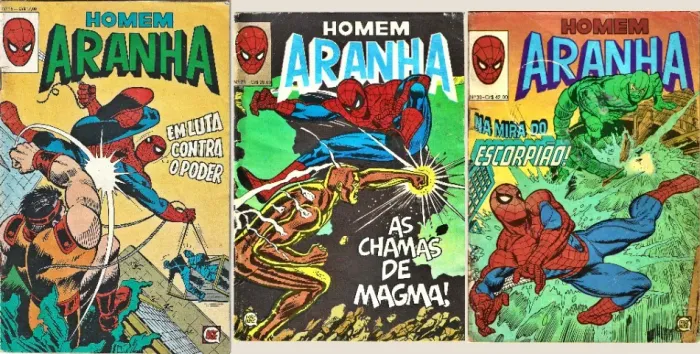 Homem Aranha n°s 15, 23 e 30 (RGE) [1980-1981] - preço p/ unidade.
