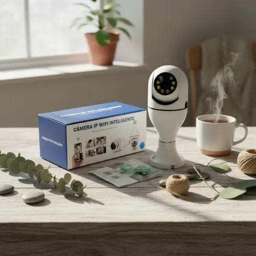 Câmera de segurança wi-fi IP 360° - entrega imediata