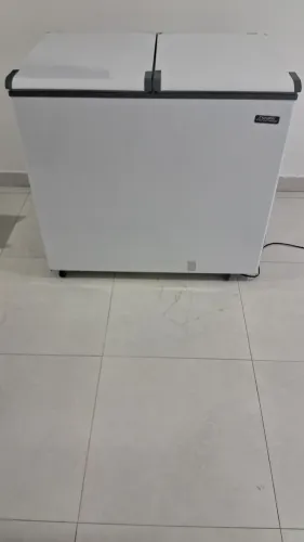 Freezer horizontal esmaltec 350lt, 02 portas