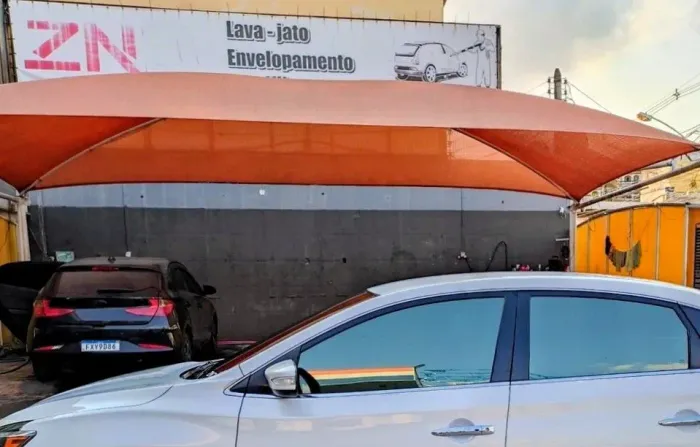 Tenda Sombrite para lava jato