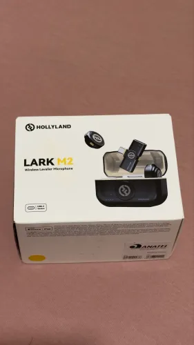 Microfone De Lapela Hollyland Lark M2 Duo Usb C Preto