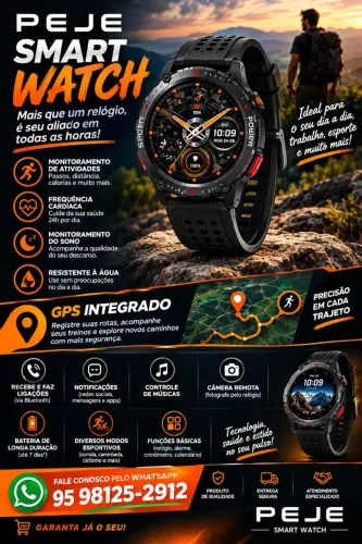Smartwatch com GPS integrado