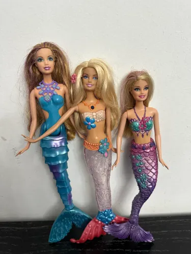 Lote com 3 sereias originais e usadas