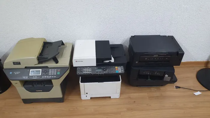 Lote com 5 impressoras Laser e Jato de Tinta