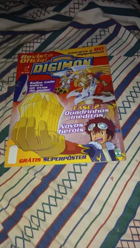 Vendo essa revista do Digimon 2!