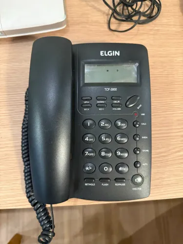 Telefone com Fio Elgin TCF 3000 com Viva Voz