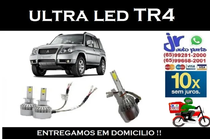 Lampada Ultra LED (Milha)Pajeiro TR-4 6000K 12V 24V