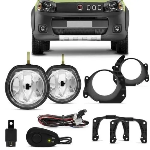 Kit Farol de Milha Novo Uno 2011 / Strada.14/Wor ShockLight