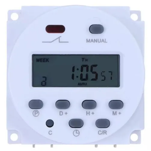 Timer Temporizador Digital Lcd 12v 16a Arduino Automação Robotica COD-AP43 