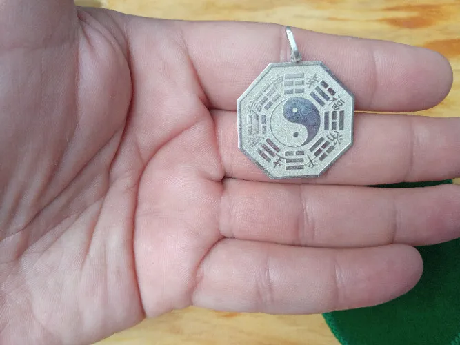 Pingente Yin-yang em prata