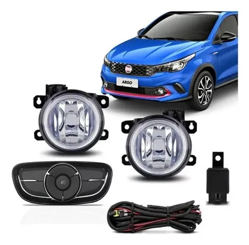 Kit Farol Milha Neblina Fiat Argo /2019 Auxiliar