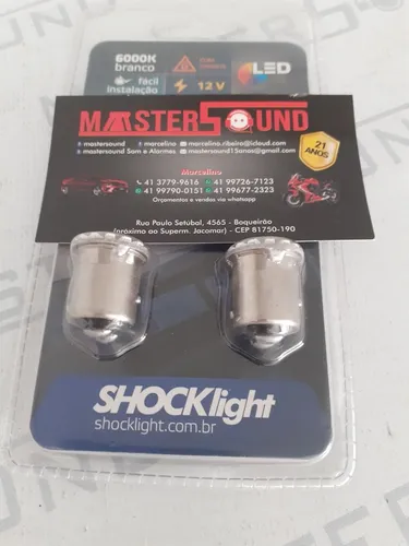 Led 2 polos. Schocklight.  Garantia.  Novo. Instalado. 