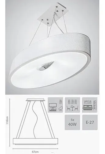 Pendente Decoração 5x 9w LED