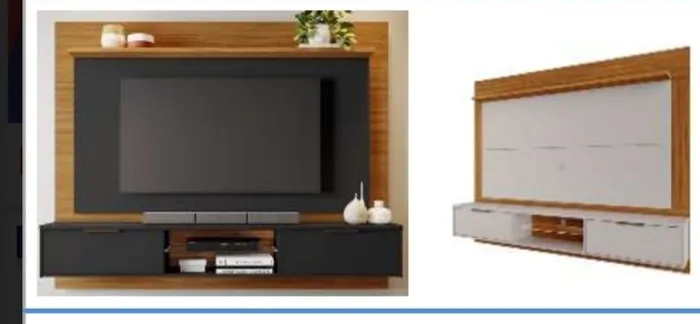 Sala quarto painel bancada rack 