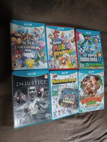 Combo com 6 jogos físicos e originais para nitendo wii u
