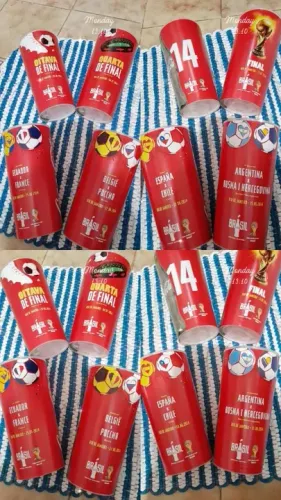 Copos originais dos jogos da Copa 2014 Maracanã