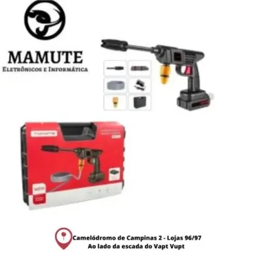 Lavadora de alta pressão Tomate MXC-015 preta de 160W com 28bar de pressão máxima 110V/220