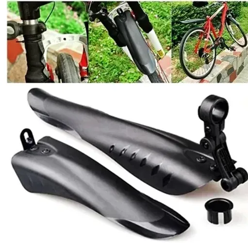 kit Paralamas (Dianteiro + Traseiro) Bicicleta Bike Mtb Nylon Preto Aro 26 A 29 z850
