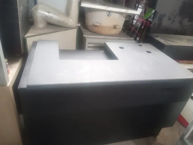 Balcão para atendimento Preto