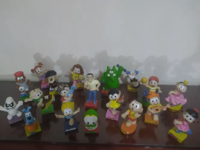 Lote com 19  bonecos da turma da Mônica original Maurício de Sousa 