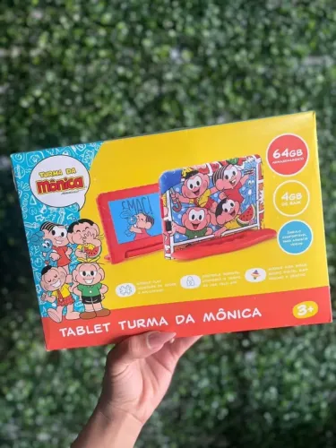 Tablet Multilaser Infantil Tema Turma da Monica 