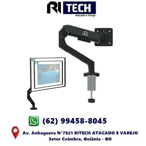 Suporte Onistek Articulado P/ Monitor E Tv De Mesa de 13'' a 33' Polegadas Ajustável