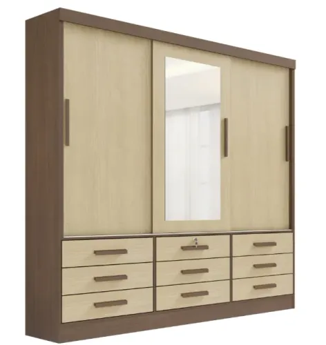 Guarda Roupa Grande Com 3 Portas Para Quarto