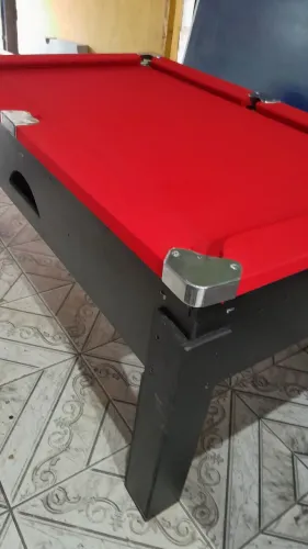 Mesa de sinuca caçapas em alumínio 