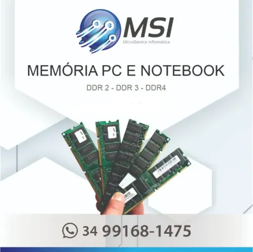 Memórias ddr2 ddr3 e ddr4