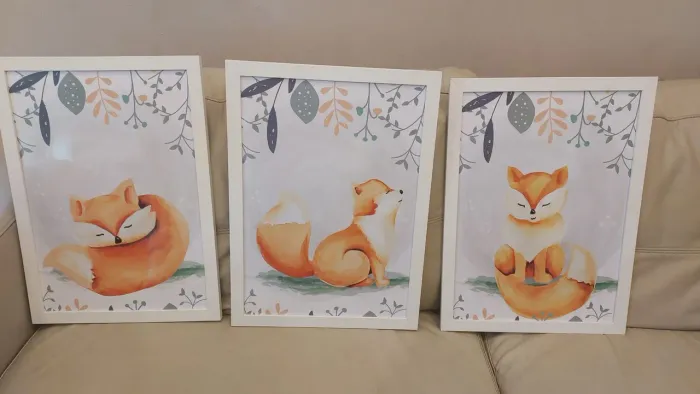 Conjunto de quadros decorativos infantil