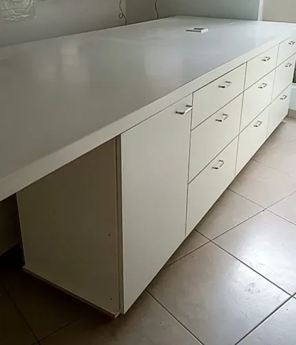 Bancada com gaveteiro duplo ( avulsos) -  ( sem o  tampo de Corian)