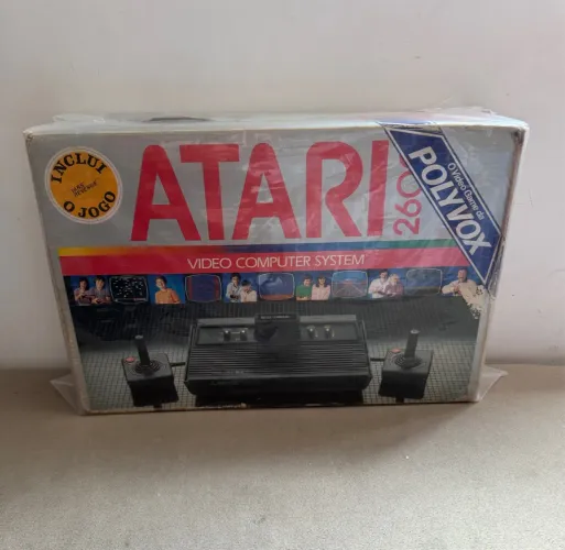 Console Atari 2600 Polyvox Completo na caixa
