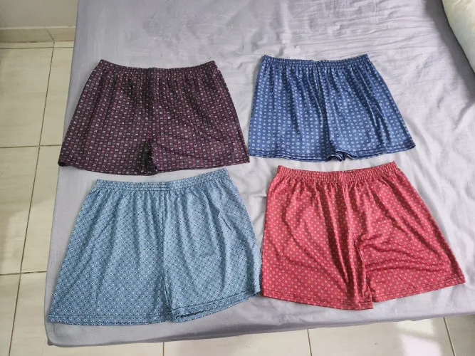 Samba Canção Pijama Estampado 4 Unidades Masculino Short Dormir Tamanho G