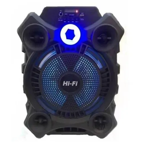 Caixa de Som Bluetooth Speaker Portátil - FM HI-FI ZQS 8105 com Função Karaoke
