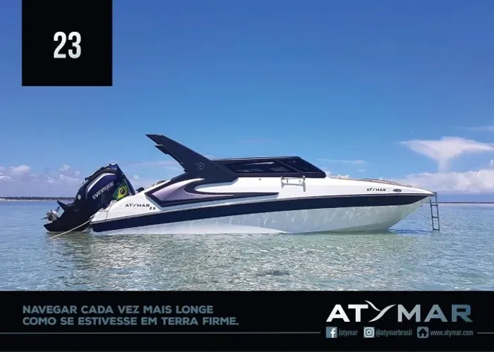 Lancha Atymar 23 pés proa aberta 2025 zero
