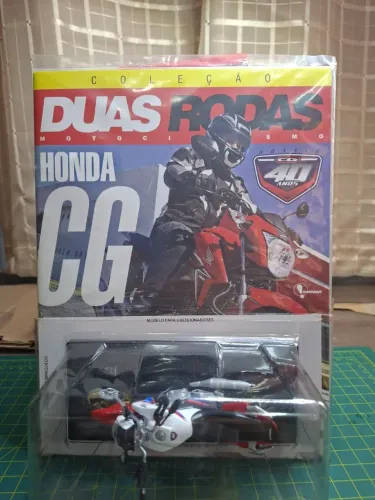 Miniatura Honda CG Duas Rodas 1° edição comemoração 40 anos da CG