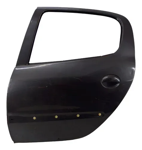 Porta Peugeot 206 Traseira Esquerda 2006 2007 2008 Detalhe Traseira Esquerda Preta