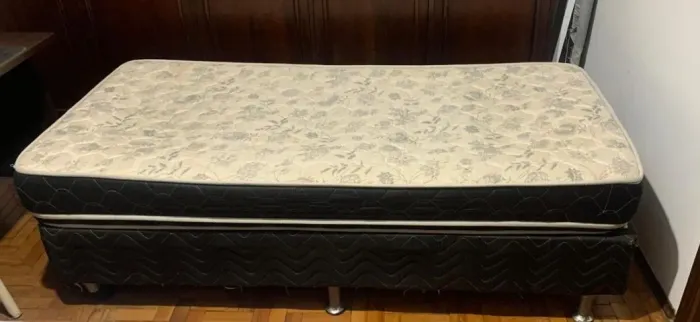 Cama Box + Colchão Castor com Mola
