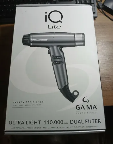 Secador de Cabelo Gama IQ Lite 110.000 RPM - Ultra Leve