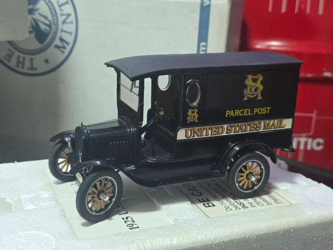 Miniatura 1:24 danbury mint correio americano com sacos de carta detalahado