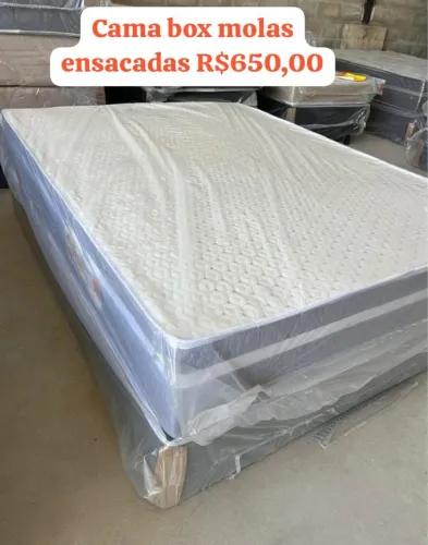Cama box molas ensacadas espuma D33