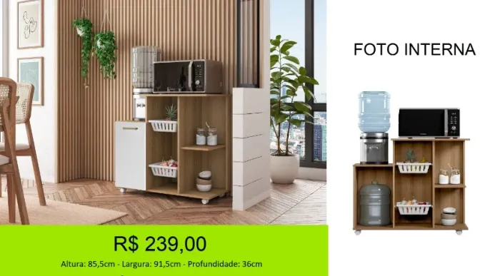 Fruteira novidade com cestos práticos - Oportunidade única