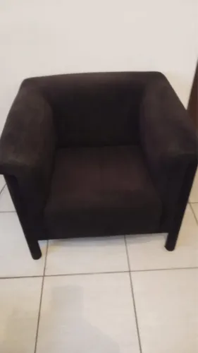 Poltrona Quadrada Preta