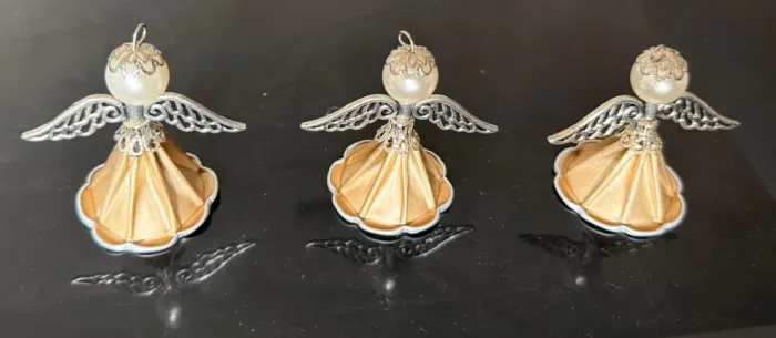 3 anjinhos de cápsulas de café, Natal (novos)