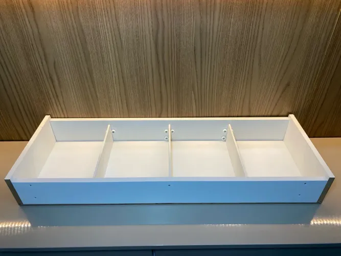 Organizadores Ajuntáveis P/ Objetos Peças Roupas Ferramentas (89x30x11) MDF Branco!