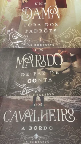 Coleção de 3 livros - Os Rokesbys, da escritora Julia Quinn