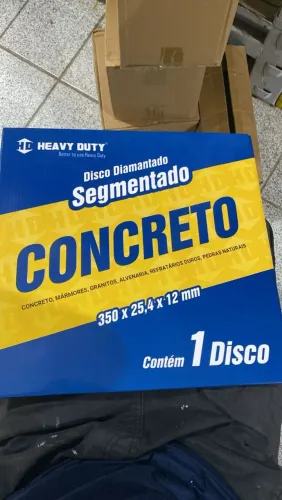 10 Discos Diamantados Segmentado Concreto 350x25,4x12mm